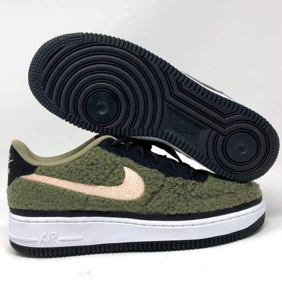 KIDS Nike AIR FORCE AF1 OLIVE - Picture 2 of 8